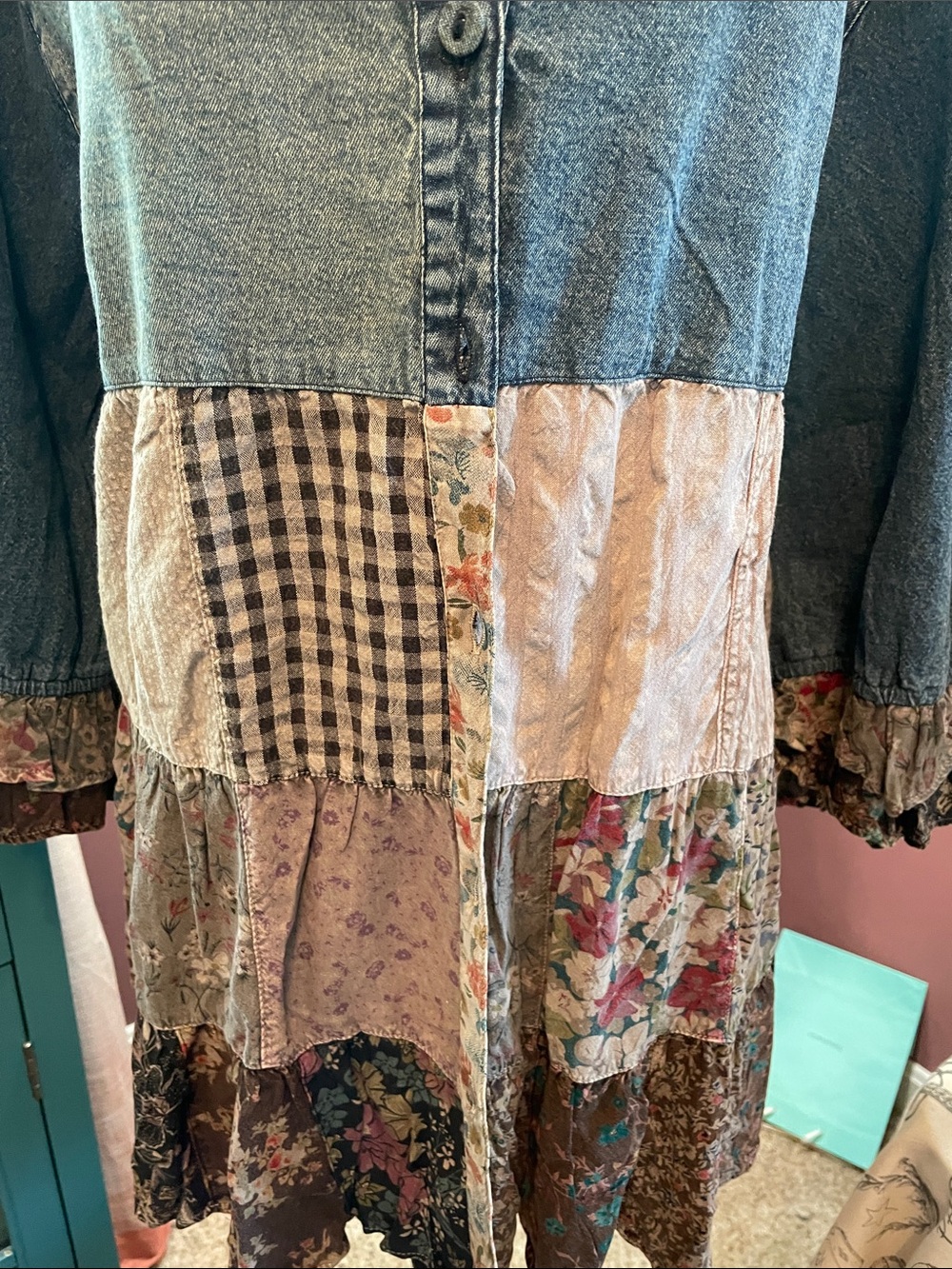 Young Threads Bohemian Tunic / Dress /Jacket XL 100 percent Cotton - Picture 7 of 16